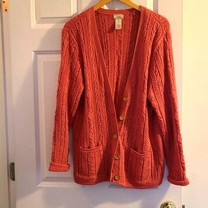 L.L. Bran Knit Cotton Cardigan